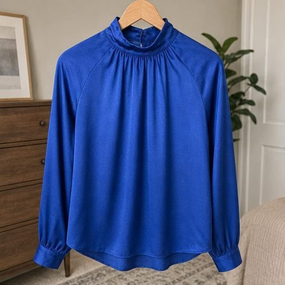 Ivory Tie Neck Blouse